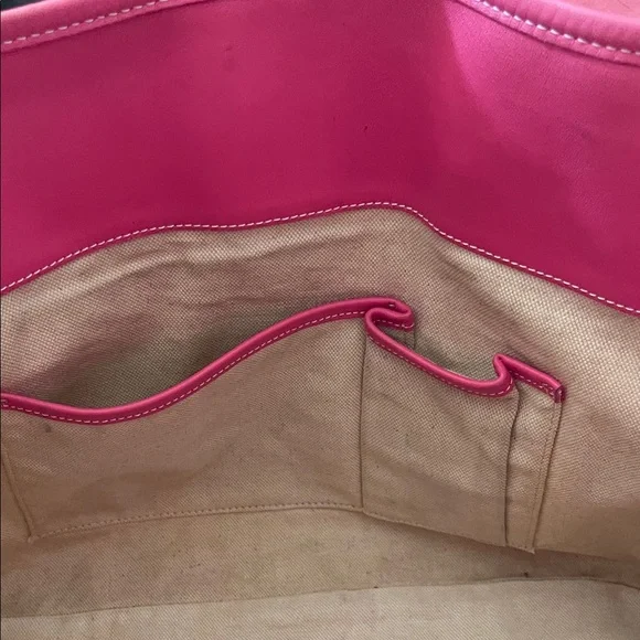MCM Pink and Cream Tote Bag - Picture 13 of 14